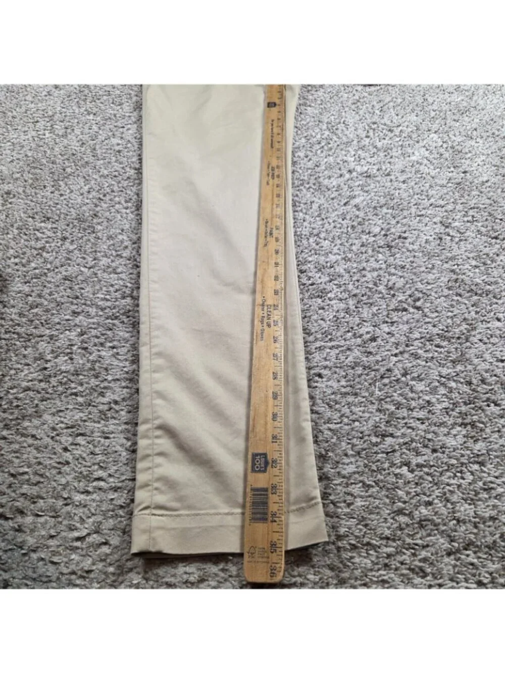 Banana Republic Pants Men's 35x35 Tag 34x36 Flat Front Beige Golf Performance